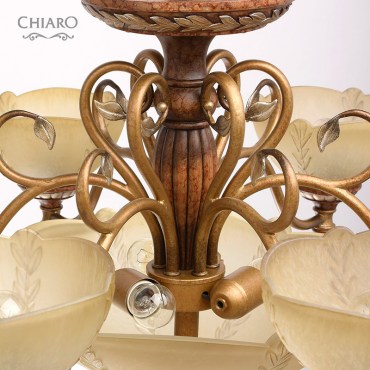 Люстра потолочная CHIARO 254012909 Версаче 9x60W Е27
